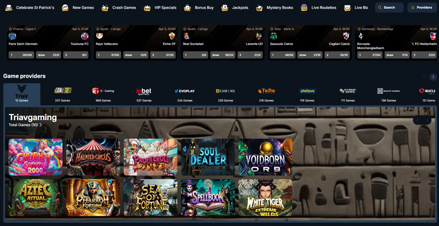 KaleoCasino Homepage